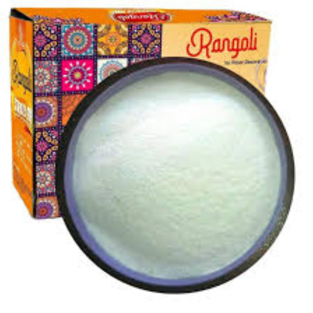 WHITE RANGOLI COLOUR 100G WE-100